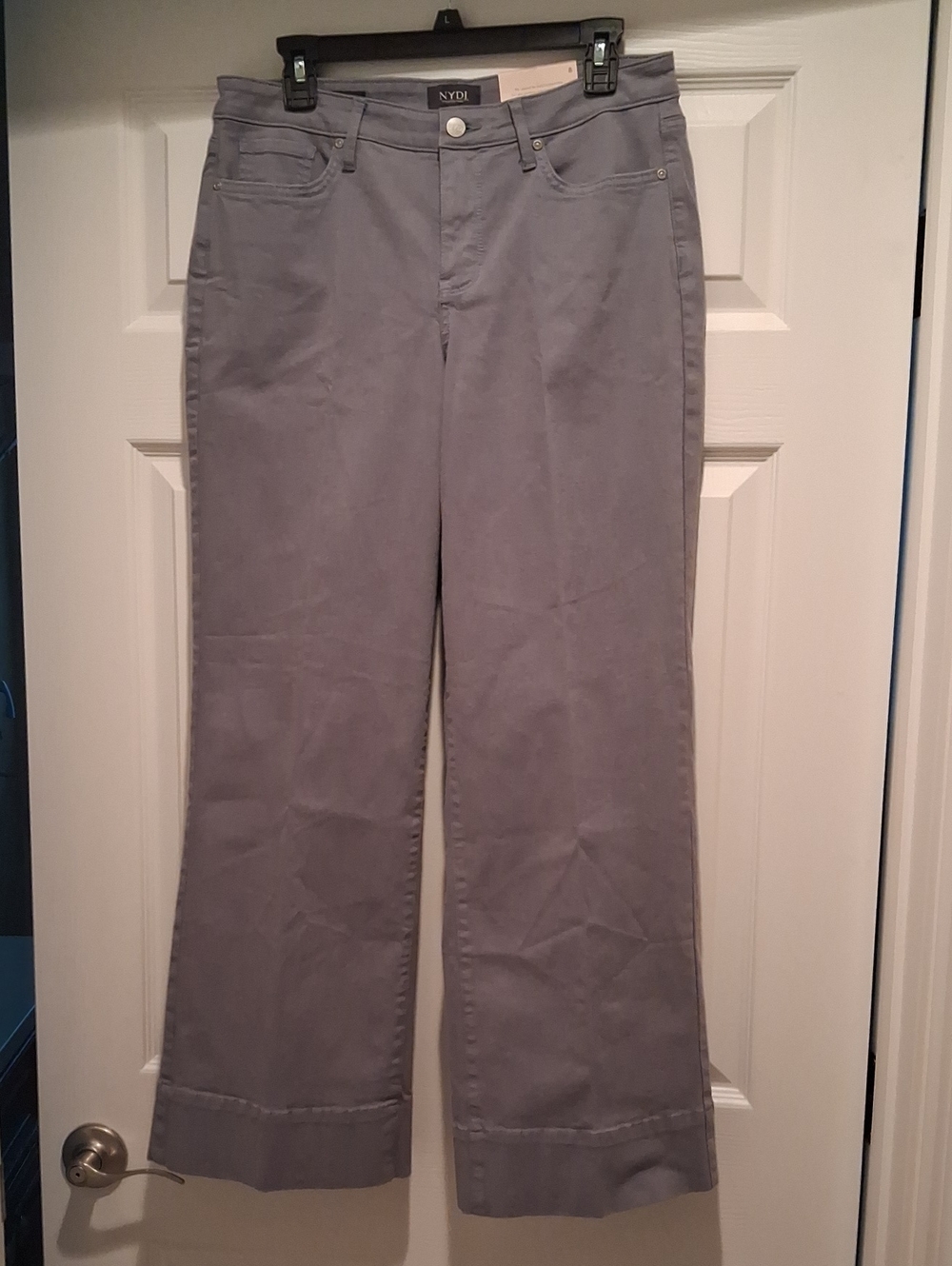 NYDJ Medium Gray Color Jeans. Size 8.
